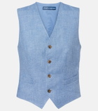 Polo Ralph Lauren Linen and cotton twill vest
