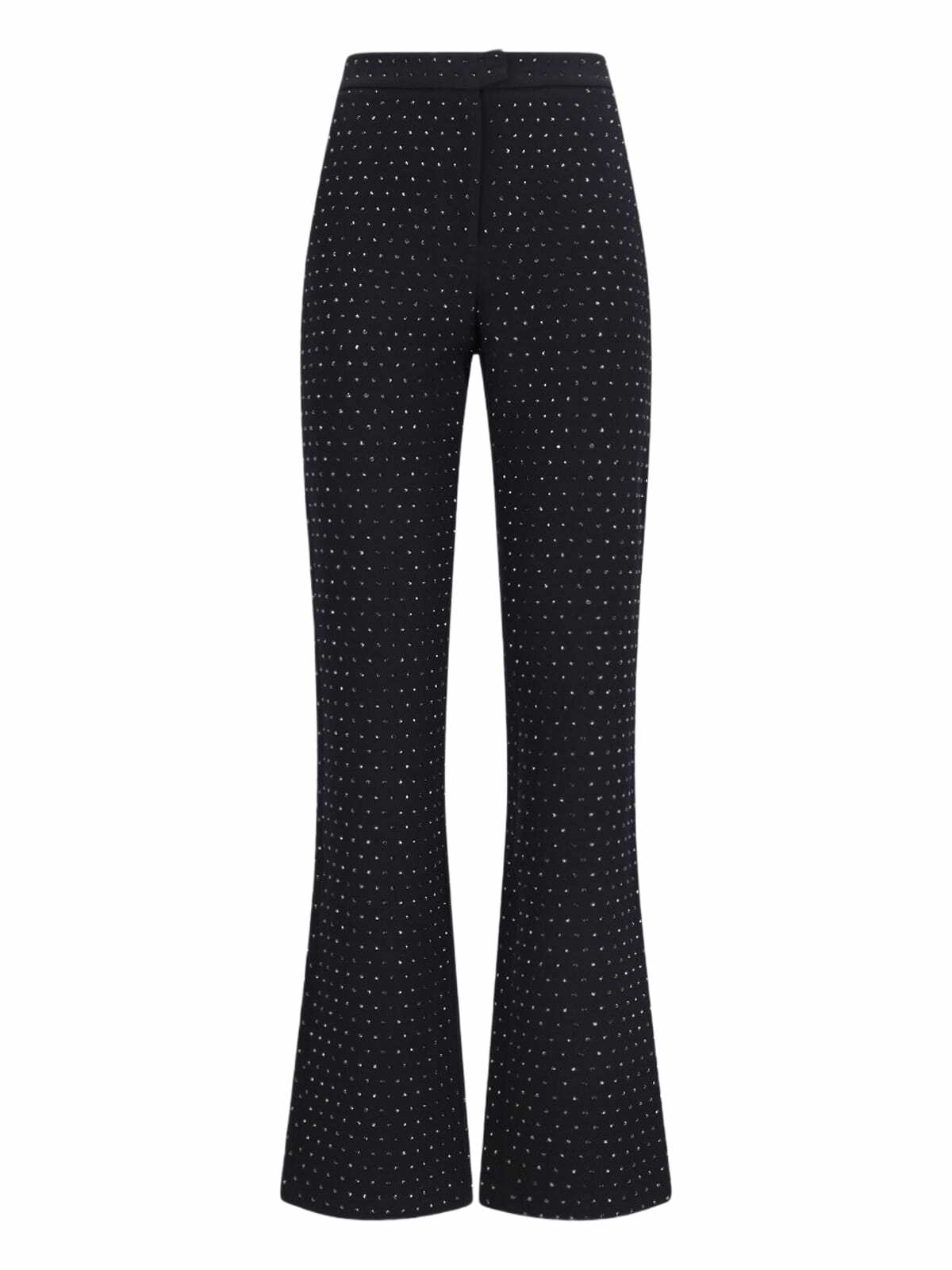 パンツ THE ANDAMANE Pink stretch polyester blend palazzo pant The Andamane Pink Stretch Polyester Blend Palazzo Pant