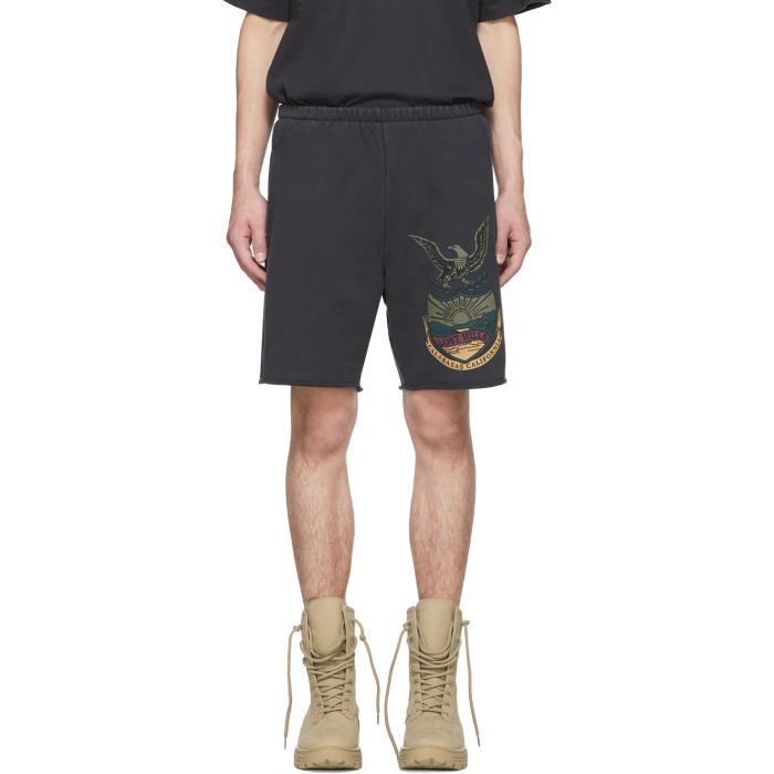 Photo: YEEZY Black French Terry Shorts