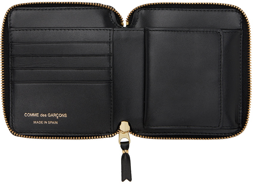 Comme des Garçons Wallets Black Outside Pocket Line Wallet