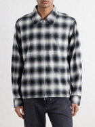 Corridor - Zoclao Checked Zip-Up Cotton Jacket - Black