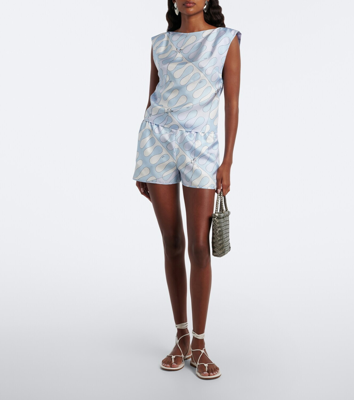 Pucci Leocorno silk twill shorts