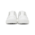 Valentino White and Silver Valentino Garavani Open Sneakers