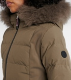 Yves Salomon Doudoune 64cm belted down jacket