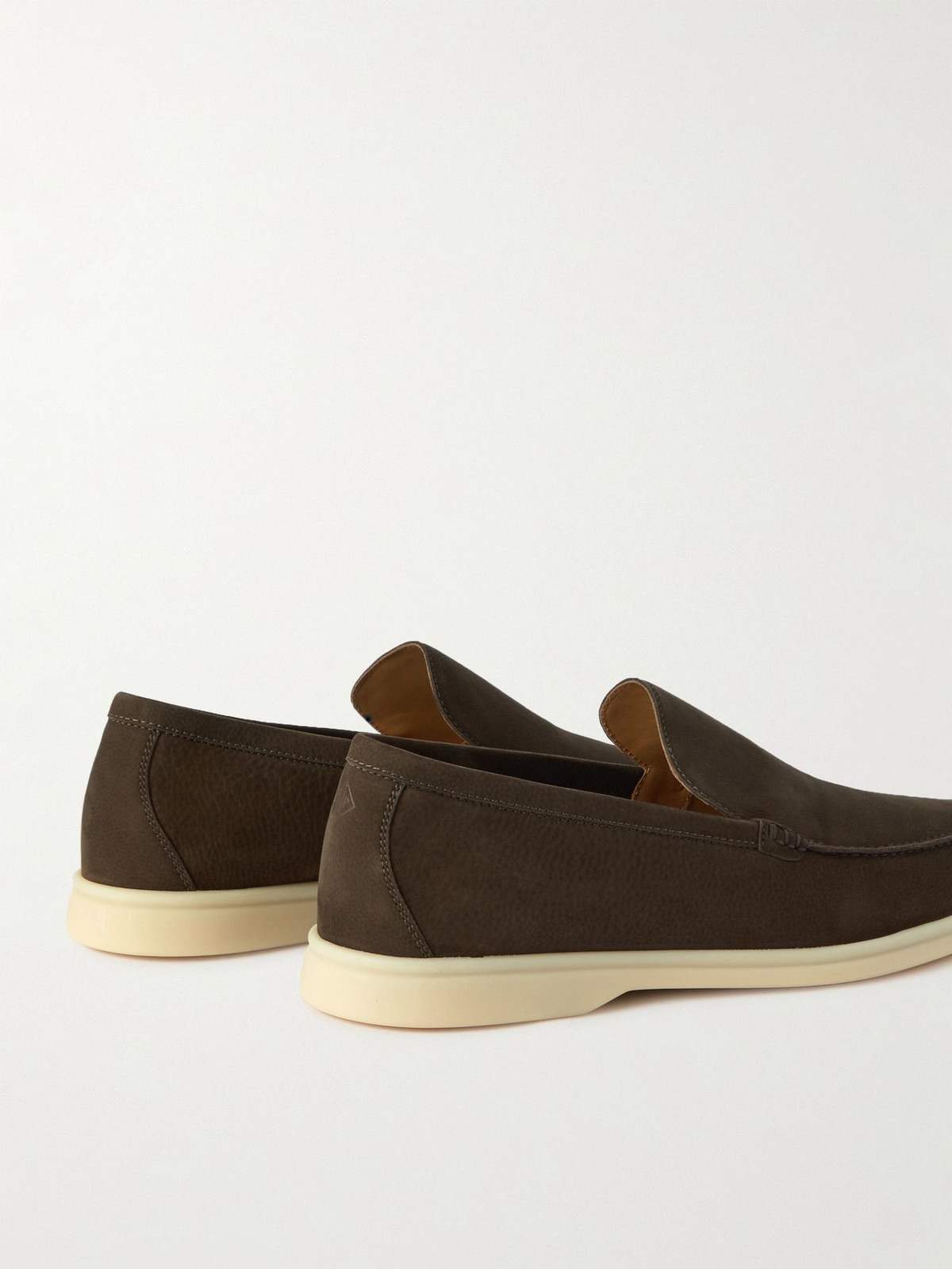 Loro Piana - Summer Walk Nubuck Loafers - Brown Loro Piana
