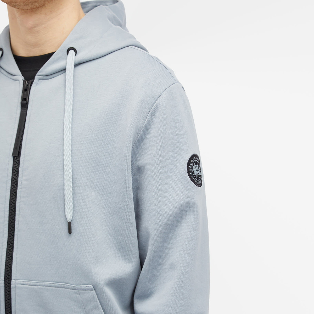 Canada Goose Men's Huron Full Zip Hoodie in Light Ozone Blue