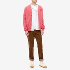 Comme des Garçons Play Men's Double Heart Cardigan in Pink