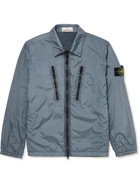 Stone Island - Logo-Appliquéd Coated-Shell Blouson Jacket - Blue