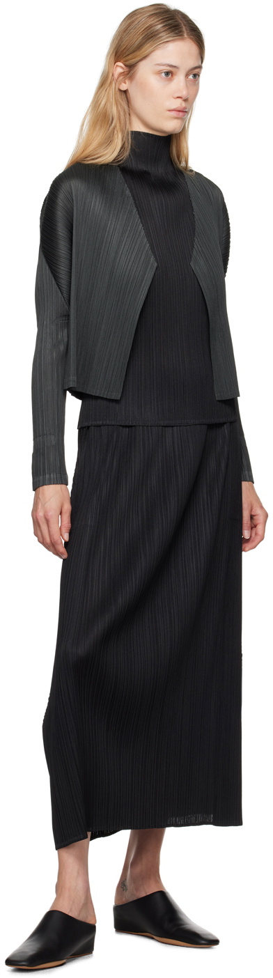 PLEATS PLEASE ISSEY MIYAKE Gray Monthly Colors May Cardigan
