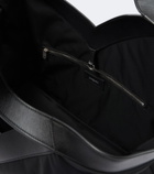 Saint Laurent Y Large leather-trimmed tote bag
