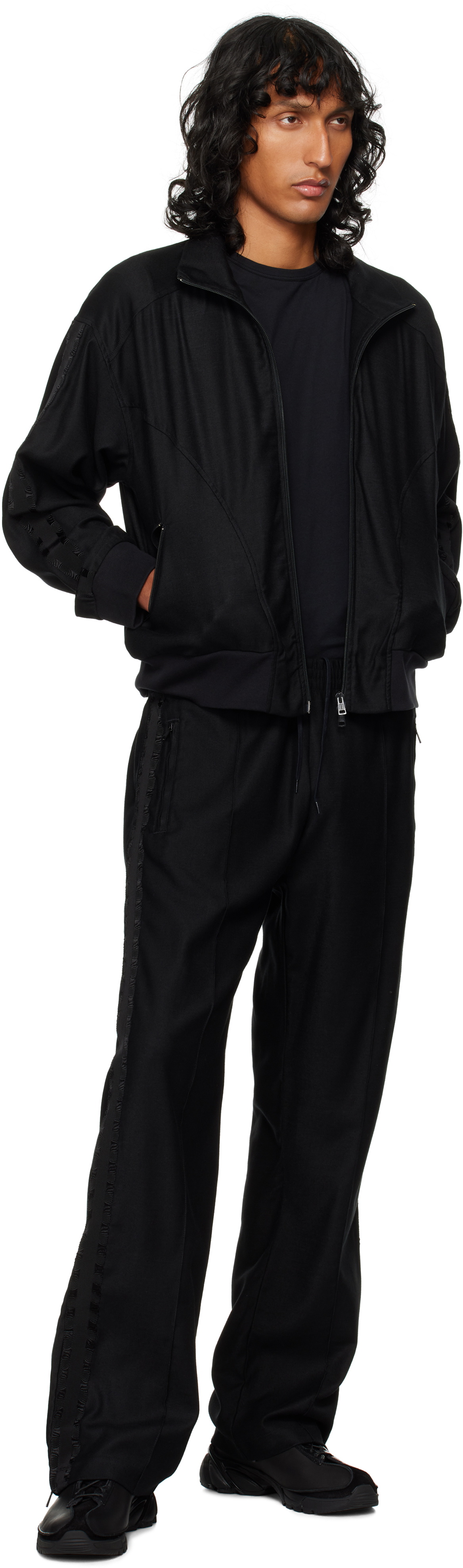 OUR LEGACY Black Canvas Jersey Track Pants Our Legacy