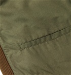 Human Made - Faux Fur-Lined Logo-Print Cotton-Blend Gilet - Green