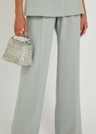 Huishan Zhang Lucian Pleated Wide-leg Woven Trousers Grey