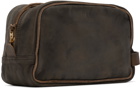 RRL Brown Embossed Pouch