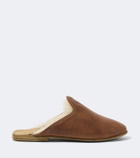 Sabah Shearling-lined leather mules