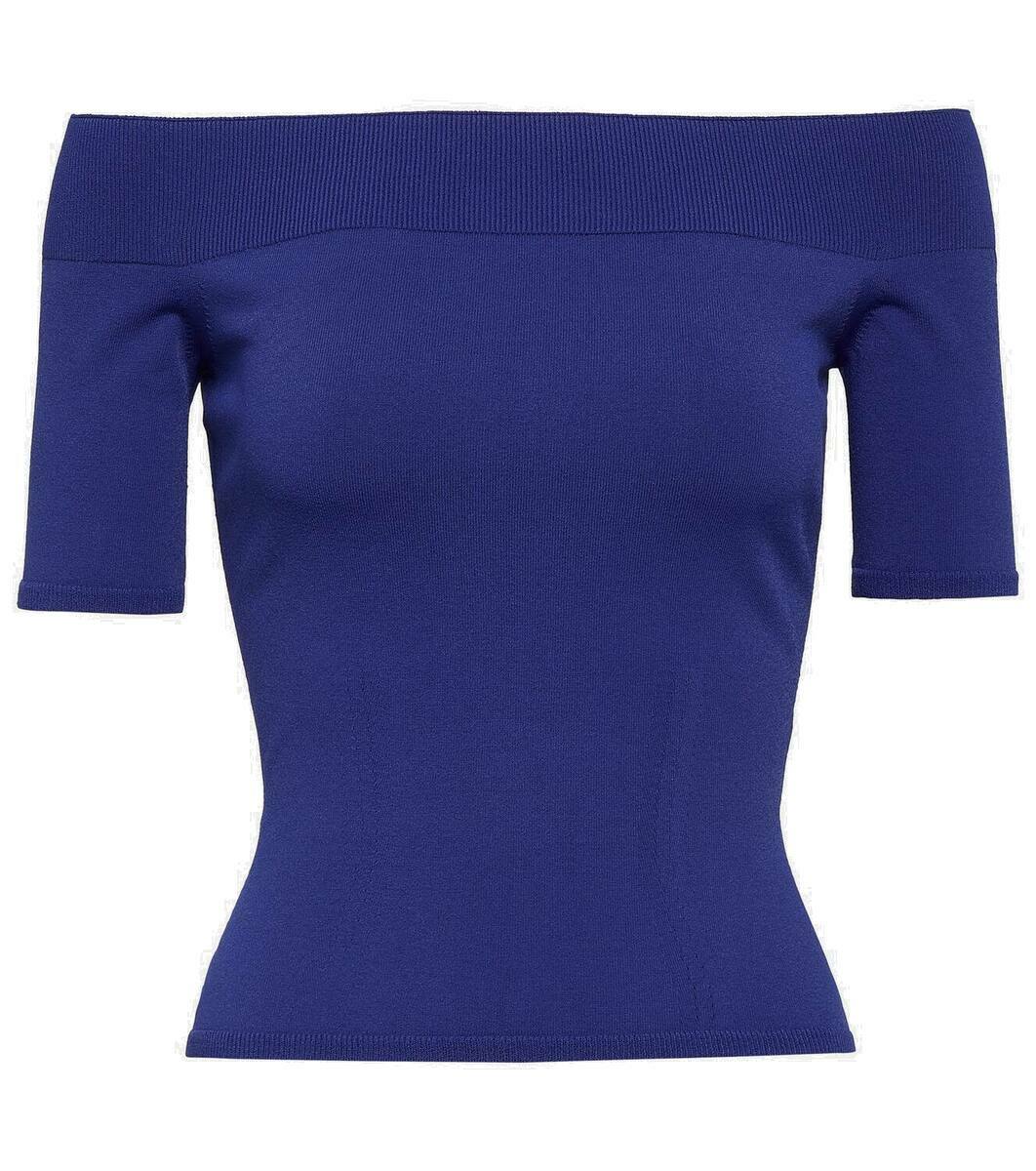 Alexander McQueen Off-shoulder top Alexander McQueen