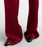 Max Mara Scalata velvet-trimmed satin jumpsuit