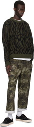 DEVÁ STATES Green Brushed Knit Pantera Sweater