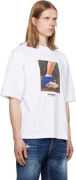 Dsquared2 White Felix Chesher Edition Loose Fit T-shirt