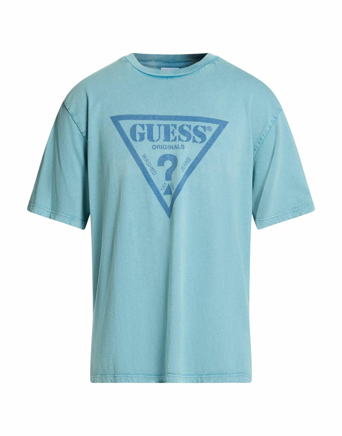 Guess Mens T-shirt Light in Blue
