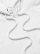 Off-White - Logo-Print Cotton-Jersey Hoodie - White