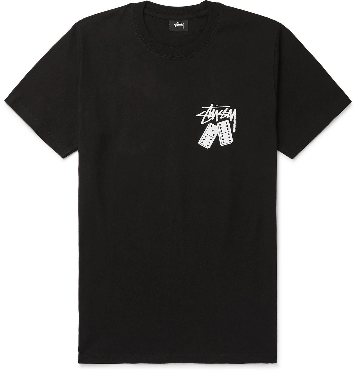 Stüssy - Logo-Print Cotton-Jersey T-Shirt - Black Stussy