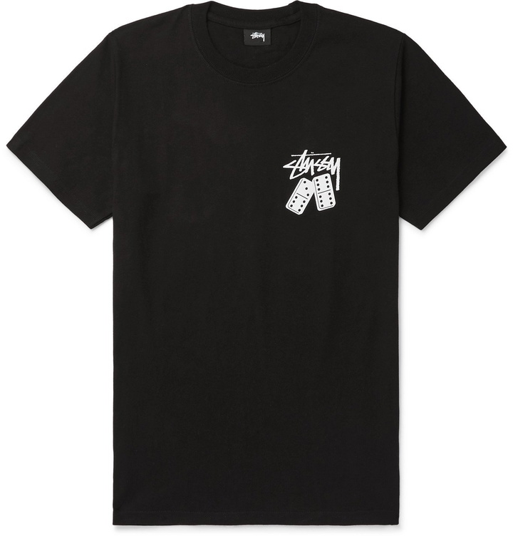 Photo: Stüssy - Logo-Print Cotton-Jersey T-Shirt - Black