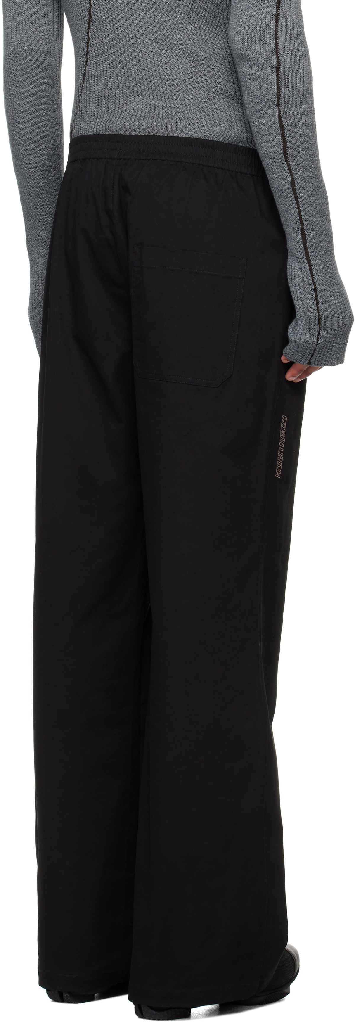 Robyn Lynch Black Relaxed Fit Twill Trousers