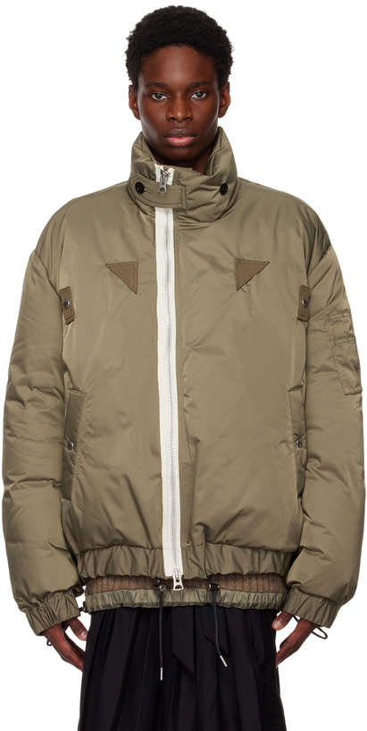 Photo: sacai Khaki Insulated Jacket