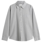 mfpen Men's Textured Check Executive Shirt in Bottle Grey