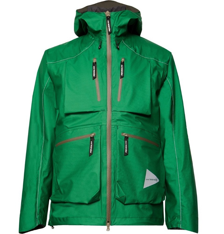 Photo: And Wander - E Vent Nylon-Ripstop Hooded Jacket - Men - Green