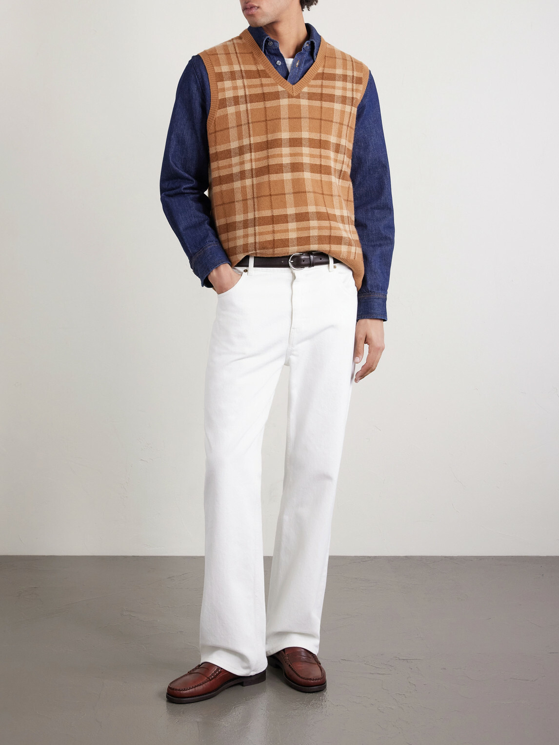 Polo Ralph Lauren - Checked Cashmere Vest - Brown