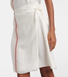 Vince Striped wrap dress