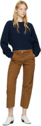 Quira SSENSE Exclusive Navy Raglan Sweater