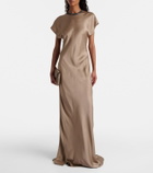 Brunello Cucinelli Monili satin gown