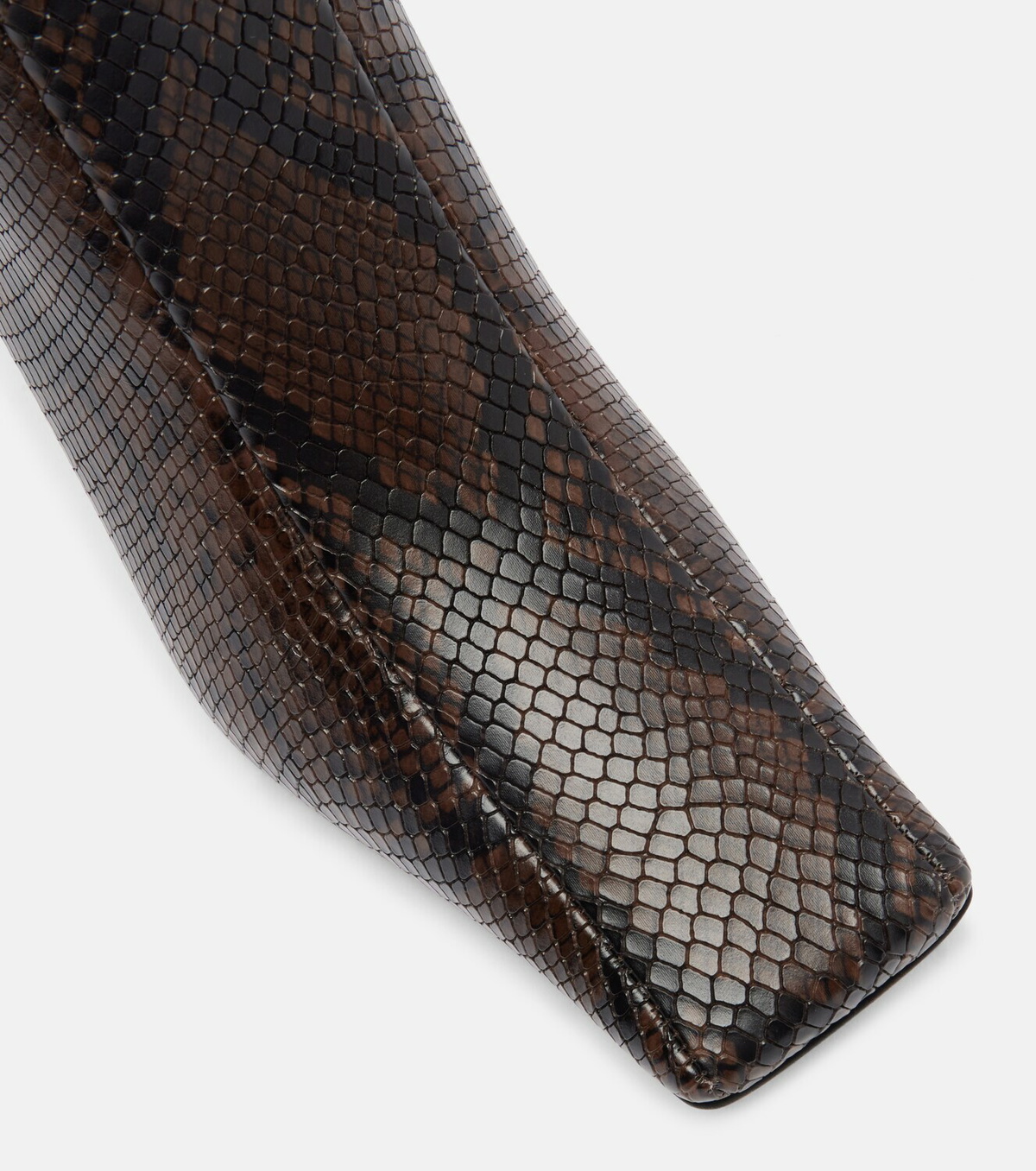 Stella McCartney Eve snake-effect knee-high boots