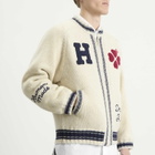 Human Made Men's Zip-Up Knit Cardigan in White