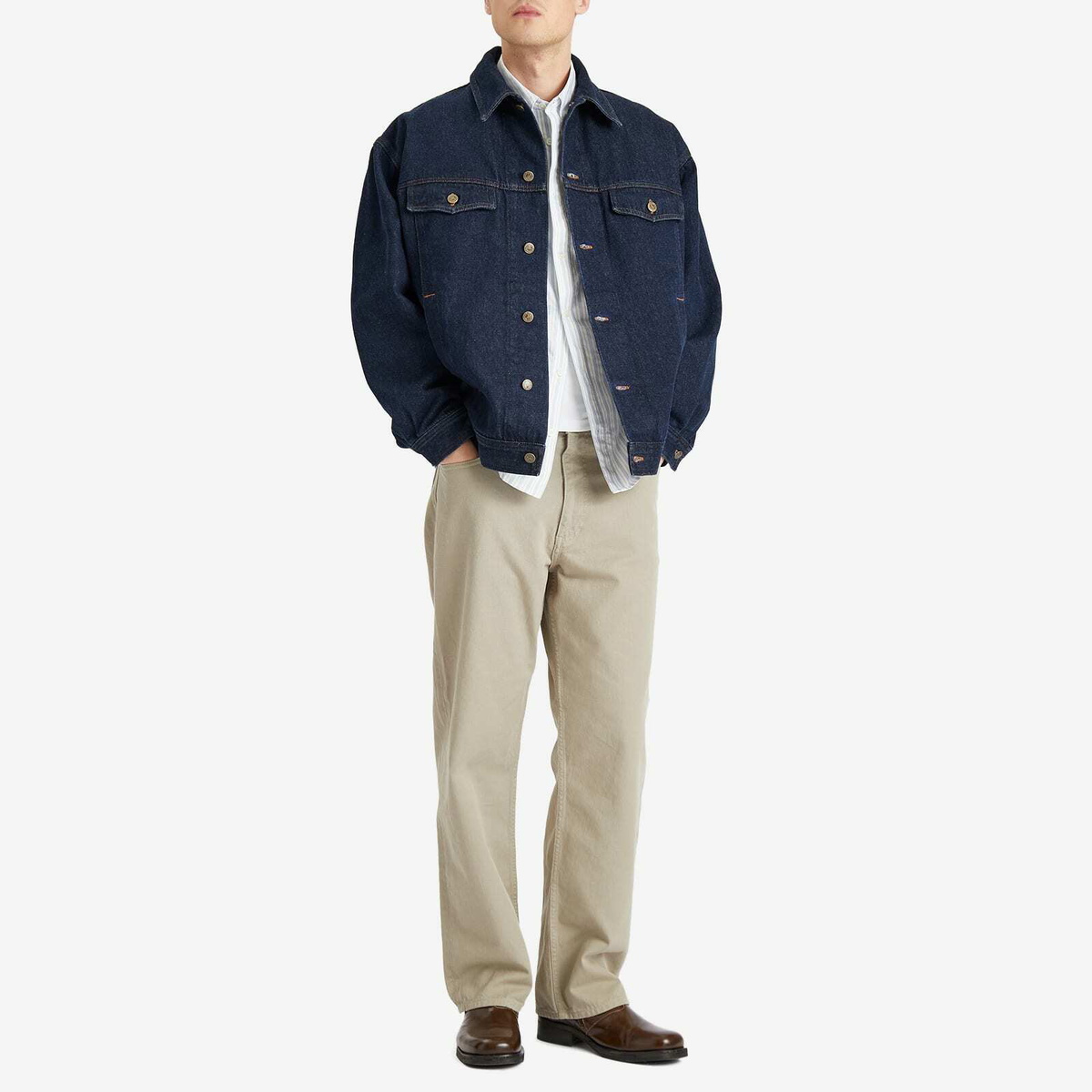 A.P.C. Men's Elvis Denim Jacket in Washed Indigo A.P.C.