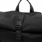 Sandqvist Men's Verner Ballistic Rolltop Backpack in Black 