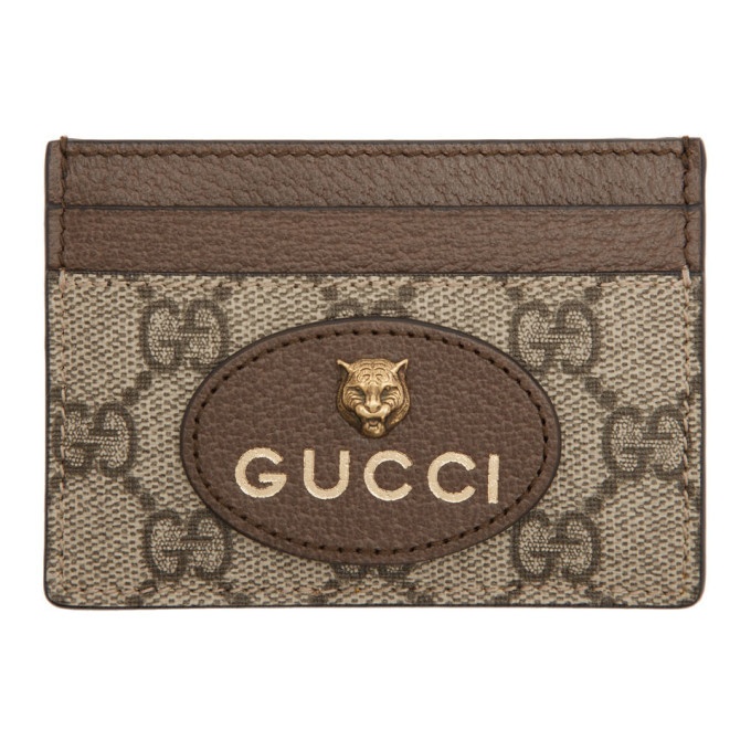 Photo: Gucci Beige Neo Vintage GG Card Holder