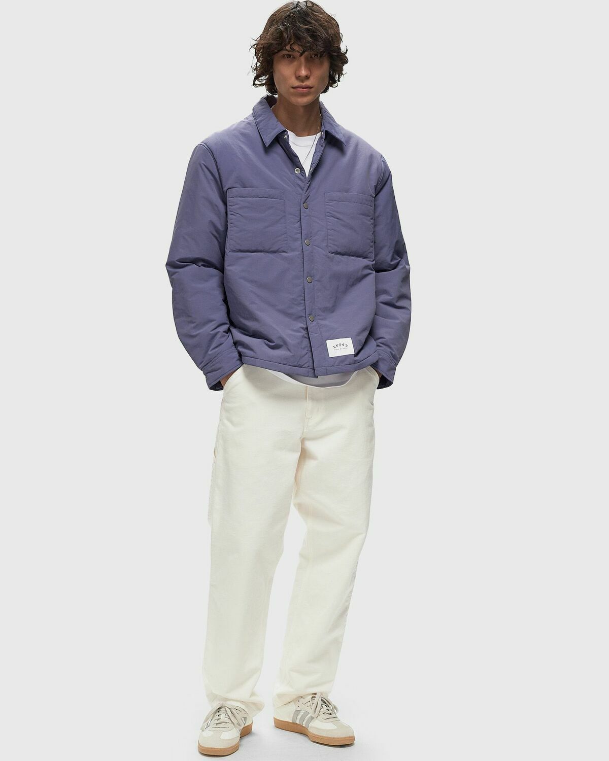 Edwin Sphere Padded Overshirt Ls Purple Overshirts/Windbreaker