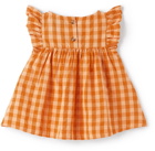 Bobo Choses Baby Orange Vichy Dress