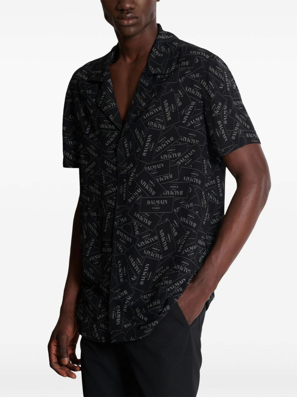 Balmain Logo-Print Shirt