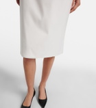 The Row Ivera silk-blend chiffon midi skirt