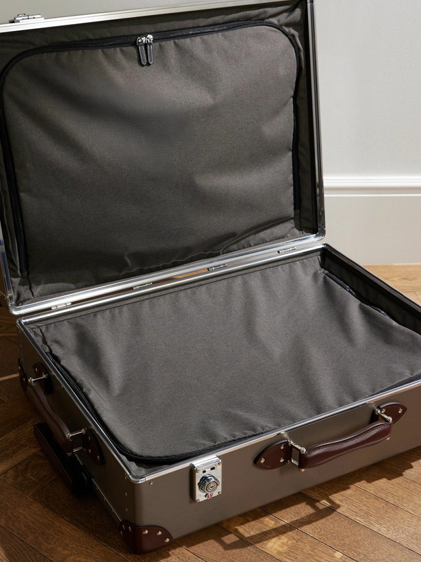 Photo: Globe-Trotter - Metropolis Leather-Trimmed Suitcase
