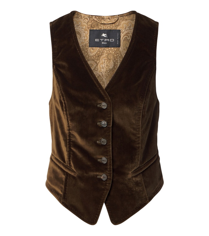 Photo: Etro Cotton velvet vest