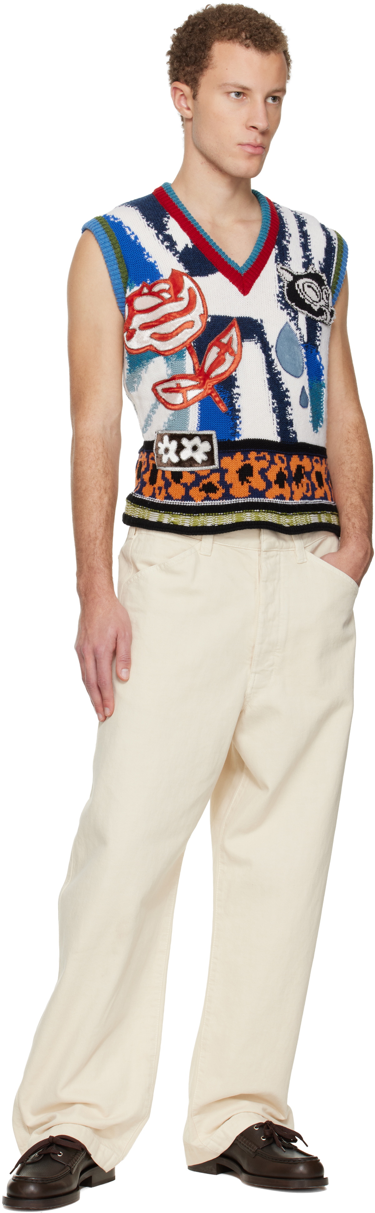 Marni Multicolor V-Neck Vest