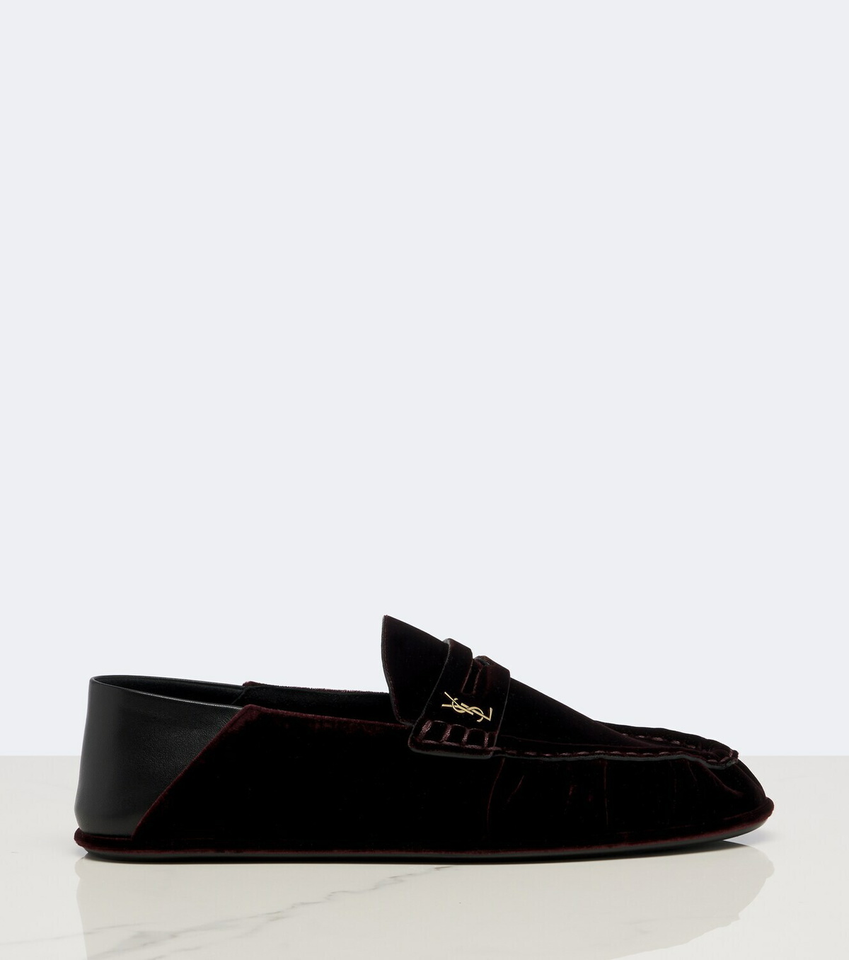 Saint Laurent Le Loafer velvet penny loafers