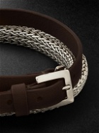 John Hardy - Classic Silver and Leather Chain Bracelet