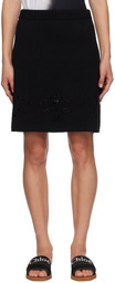 Chloé Black Rib Miniskirt